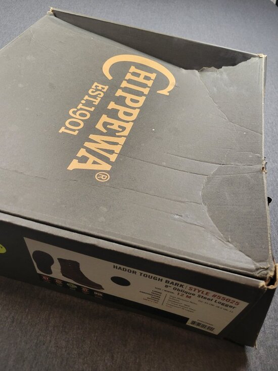 Chippewa boots hador tough bark 8in steeltoe Logger 12m brand new with tags main image 6